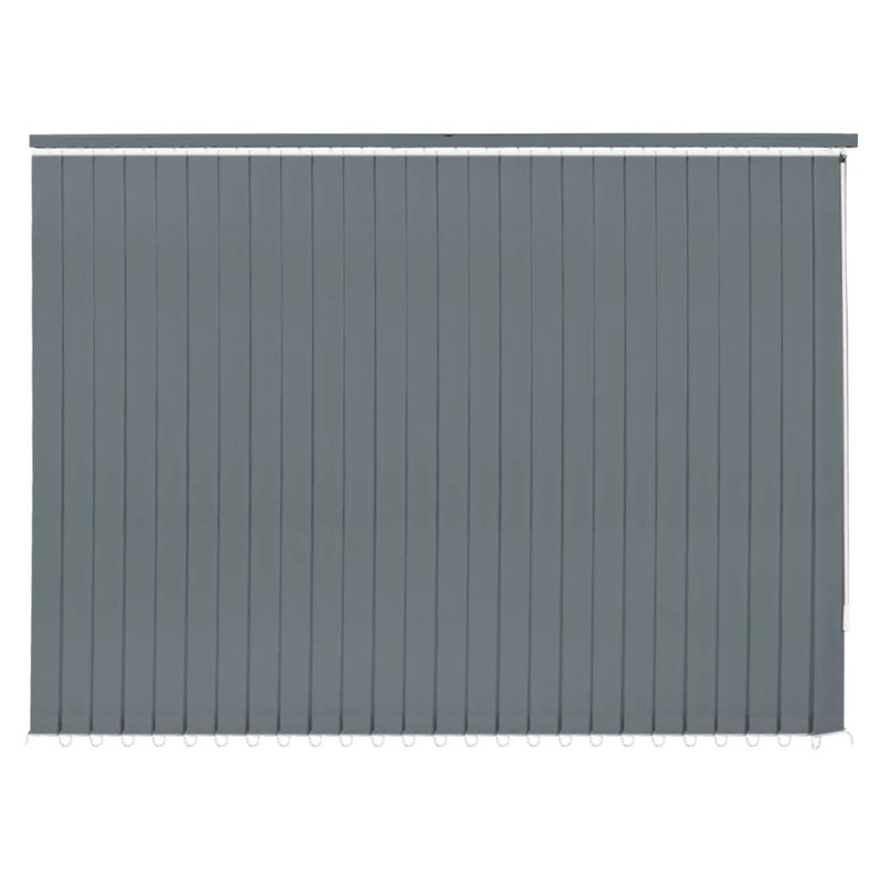 Room Darkening Vertical Blind, 180cm L x 120cm W, Grey