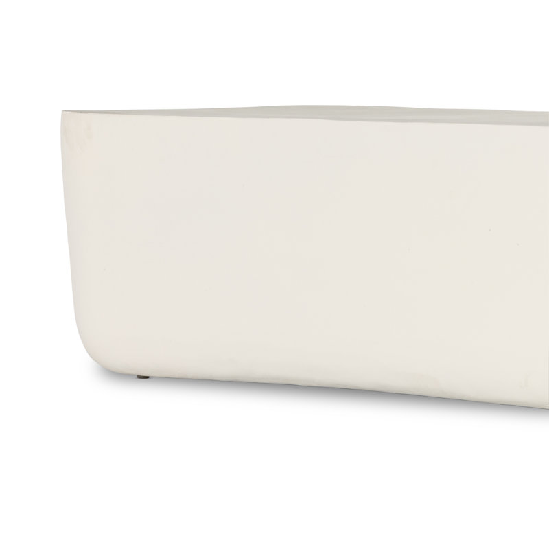 Rosen Outdoor Coffee Table, Matte White