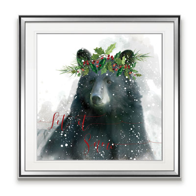 Let It Snow Bear - reproduction d'art