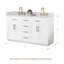 Ensemble de meuble-lavabo double 60 po Gavino-458687466-458687467
