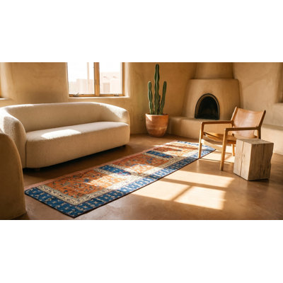 Tapis chinois antique en laine de petite taille