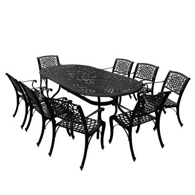 Casillas Outdoor Mesh Lattice Dining Set