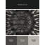 Tapis en marbre orné de pierres noires lavables à la machine Botkins-353818918