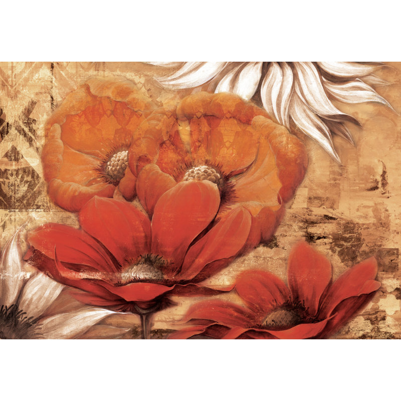Mixed Up Bloom Up - Wrapped Canvas Painting, 30cm H x 46cm W x 3.8cm D