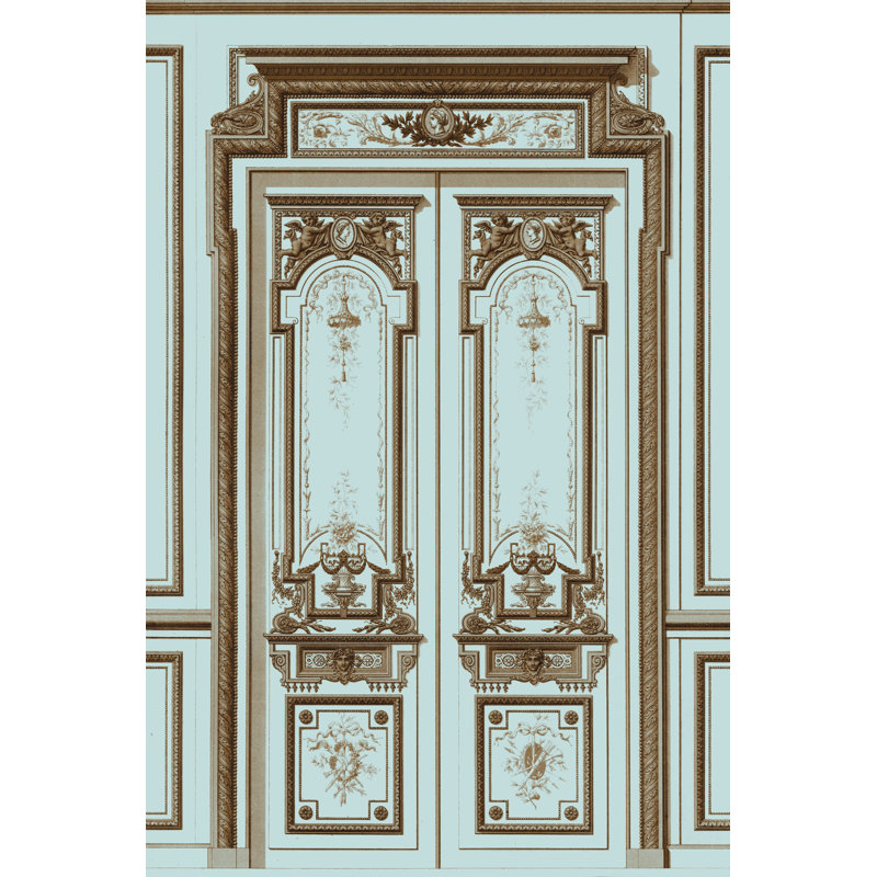 French Salon Doors II - Wrapped Canvas Print, 122cm H x 81cm W