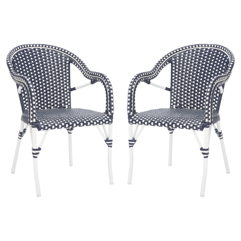 Fauteuil Pawel, Marine / marine, Blanc