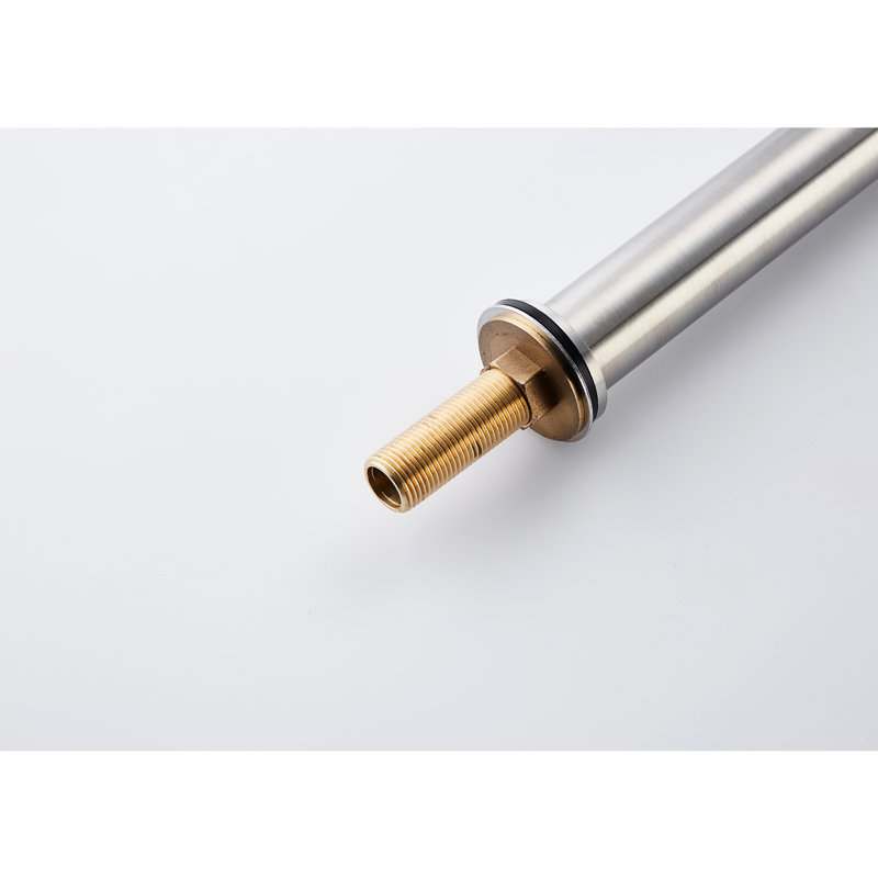 Brushed Nickel Pot Filler Faucet With Extension - 360 Rotation And Foldable, Brass Quality Assurance, Double Handles For Smooth Water Flow Control Rotatable Crafted, Accurate