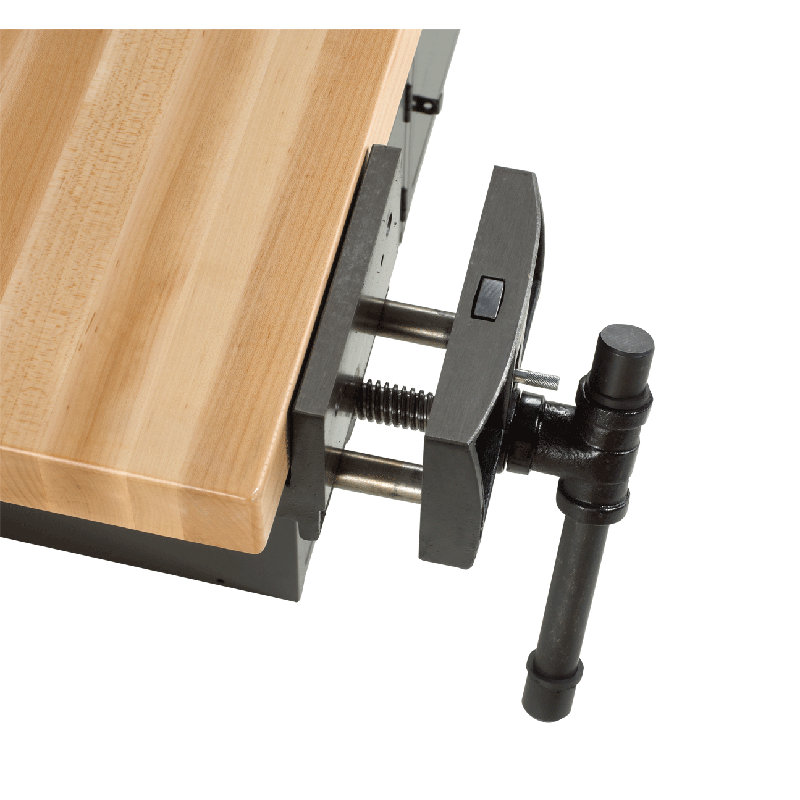 Établi avec plan de travail en bois l 64 po étau