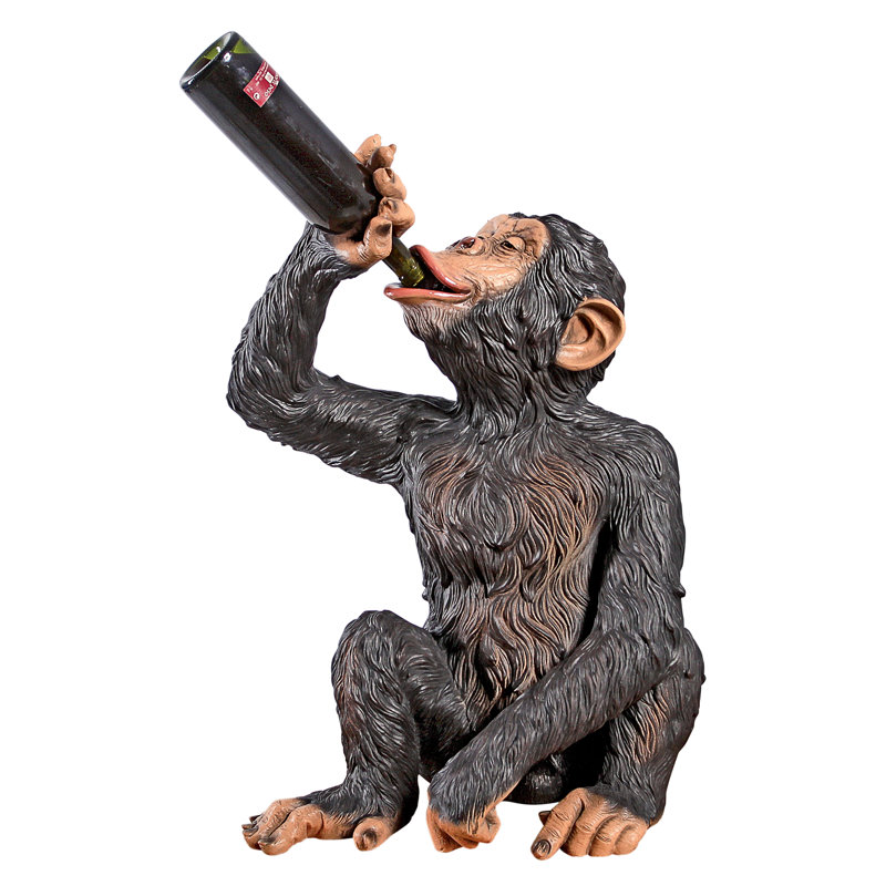 Anisetta Liquore Drinking Monkey Statue - Thumbnail 4