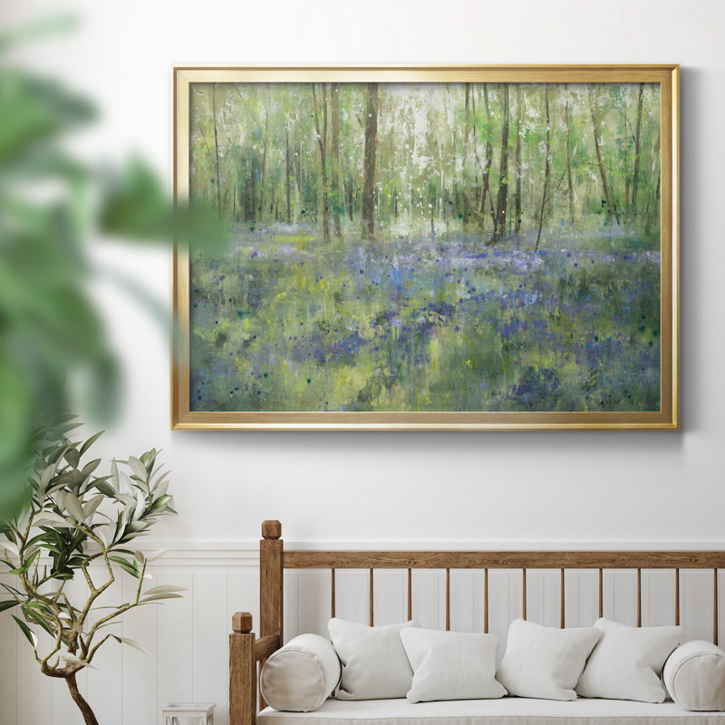 Reproduction de cadre photo Hill sur toile, H 30,5 po x l 42,5 po x P 1,5 po, Toile encadrée d'or