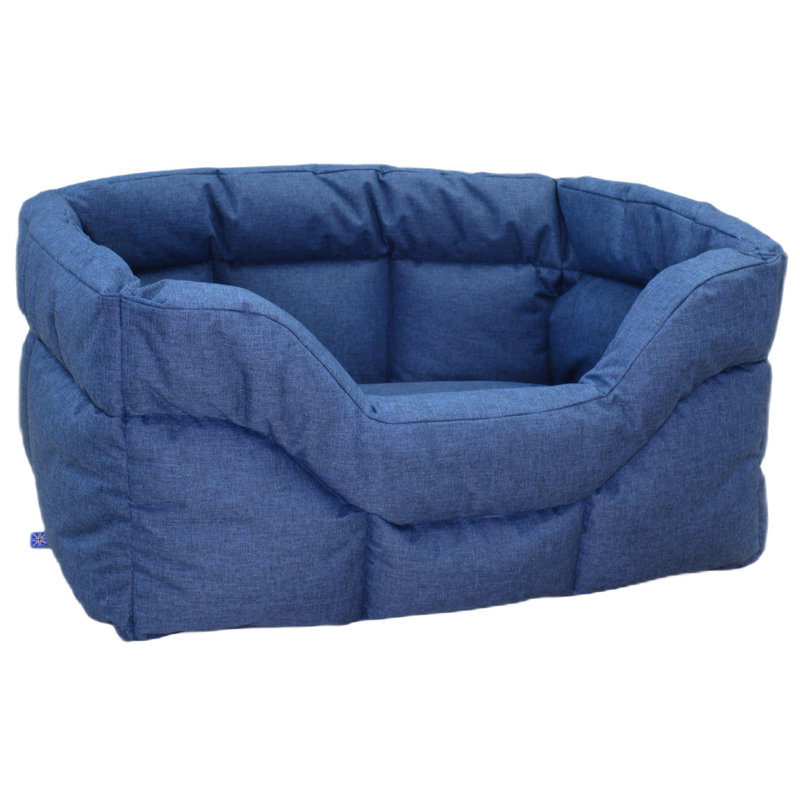 McAlester Polyester Pet Bed, 35cm H x 98cm W x 82cm D, Navy Blue