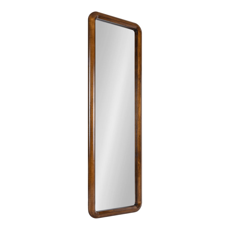 Anacleta Overmantel Mirror, 48" H x 16" W, Walnut Brown