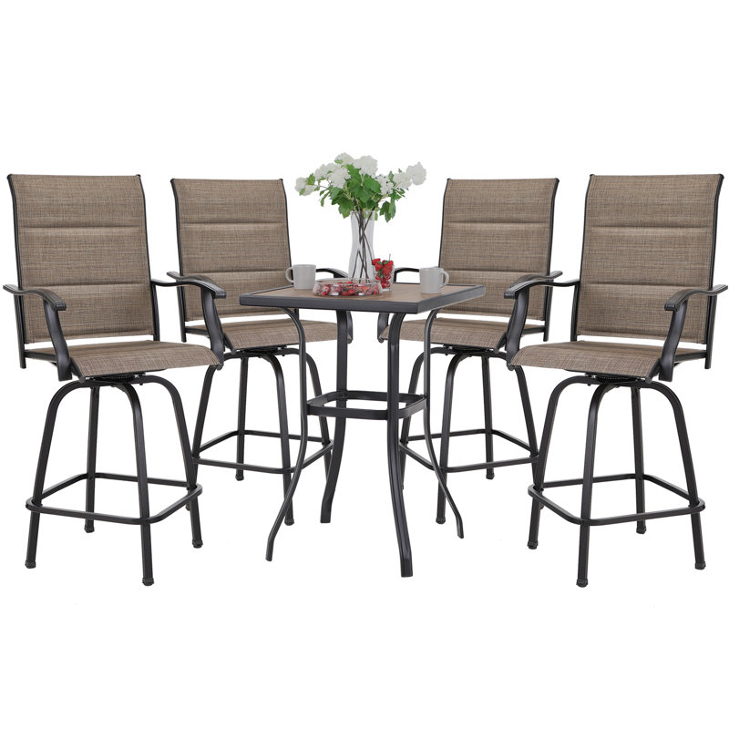 Alyne 4 - Person Patio Dining Set with Square Table