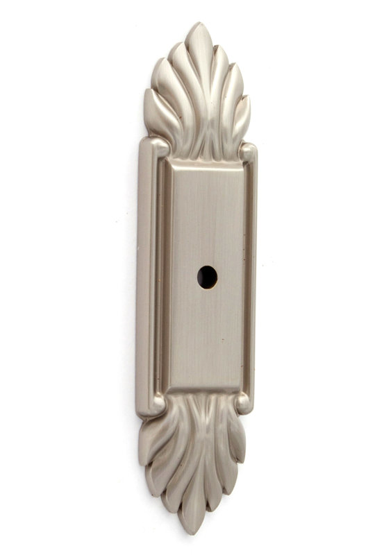 Fiore Brass Back Plate, Satin Nickel