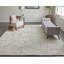 Tapis ivoire / gris en chenille tissé à la machine Iraklis-945219144