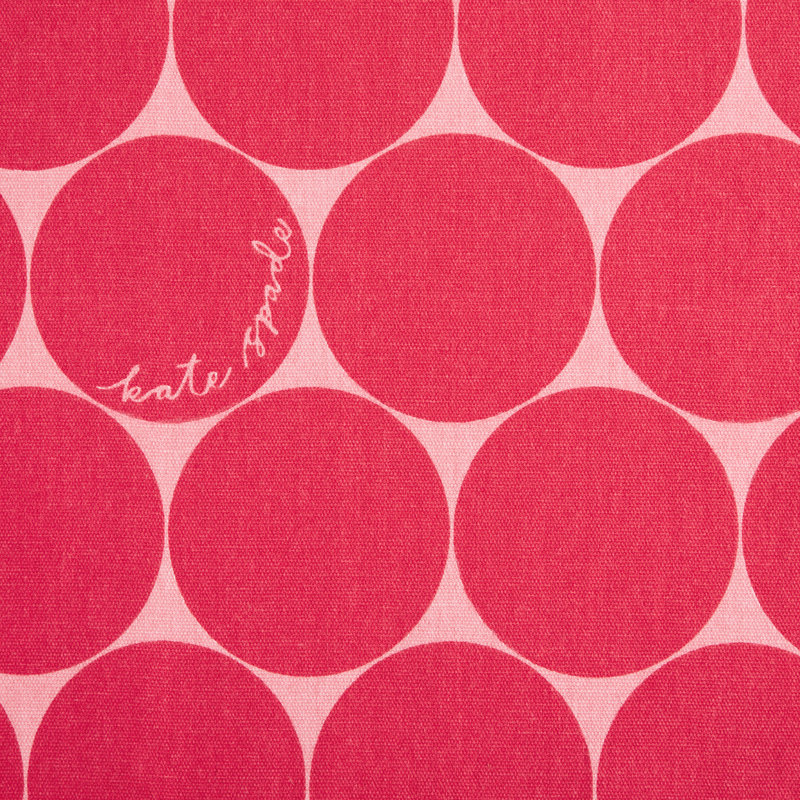 Loop And Dot 100% Cotton Polka Dots Rectangle, Pink Blush