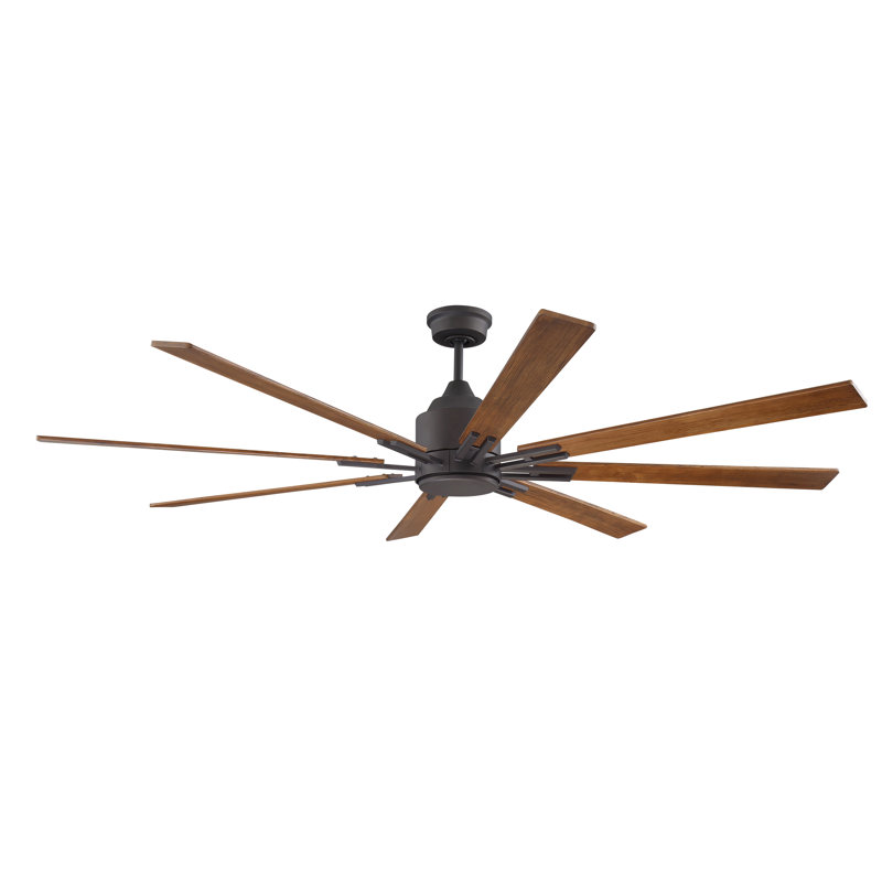 Hysley 70'' Ceiling Fan with LED Lights, Espresso