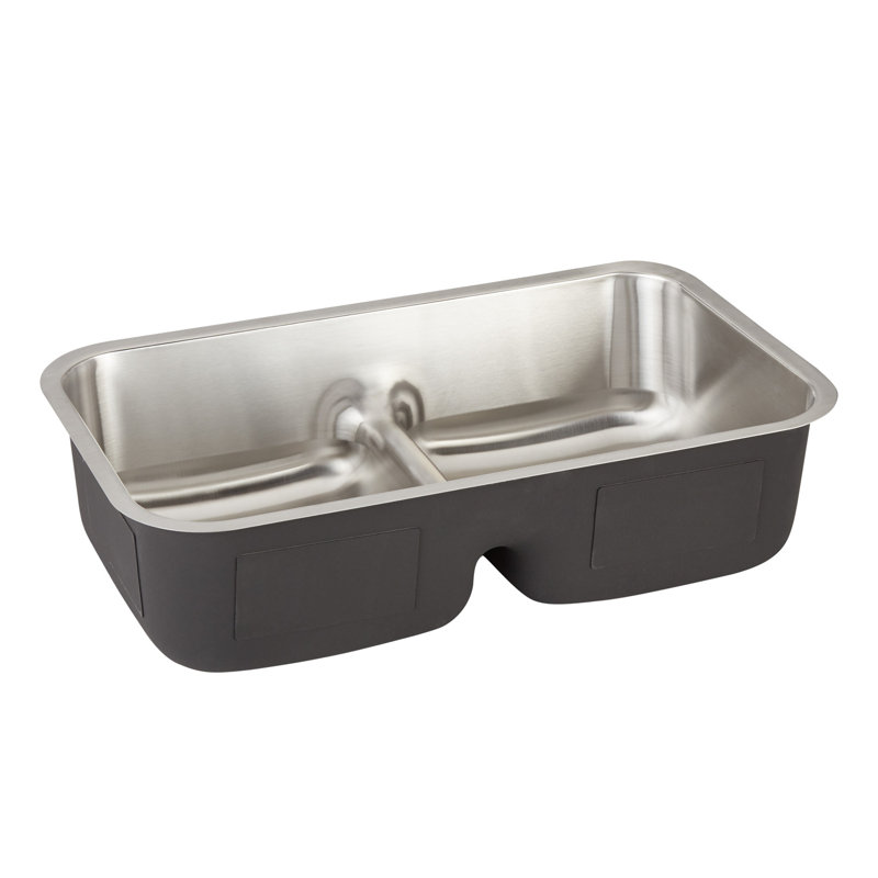 32" Calverton Double-Bowl Stainless Steel Undermount Sink