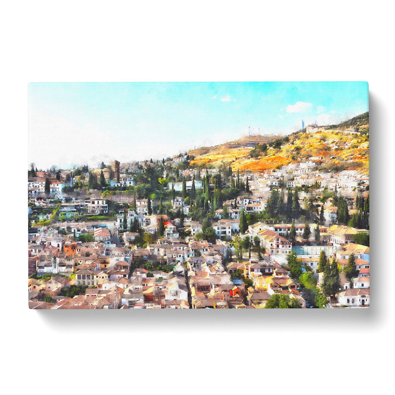 Rooftops In Granada Spain - Wrapped Canvas, 35cm H x 50cm W x 3cm D
