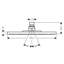 AXOR Starck Shower Head 240 1-Jet, 2.5 GPM-2082754-122427975