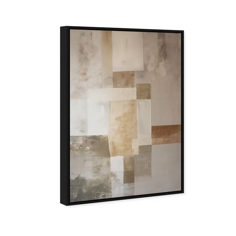 Dustveil (III) Canvas Abstract Print by Oliver Gal, Black Frame, 10 x 15, 55"H x 37"W, Black Frame
