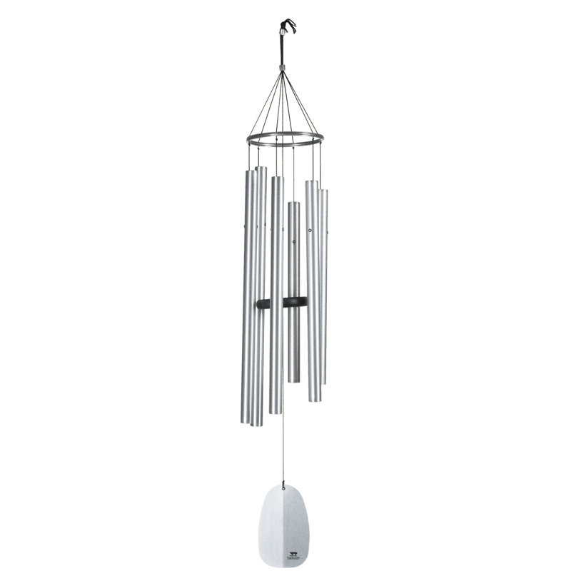 Carillon Bells of Paradise ™, H 44 po x l 12 po x P 12 po, Argenté / blanc