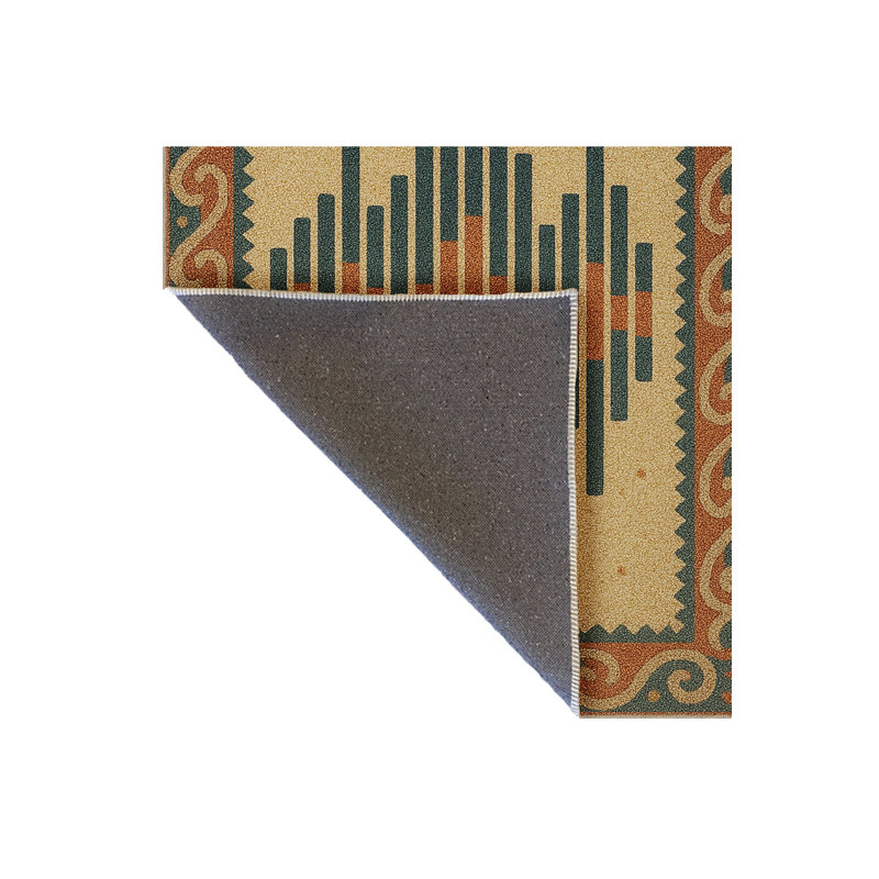 Tapis gris tissé traditionnel Mosso, 2'4" x 3'11"