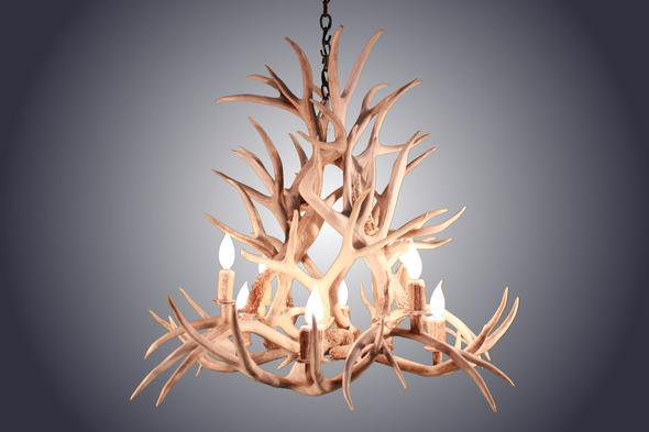 Lanier 8 - Light Chandelier, Sun Bleached