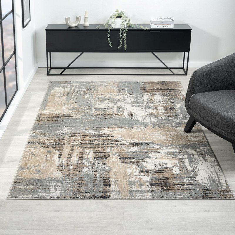 Sharoya Abstract Indoor Rug, Rectangle 7'8" x 10'