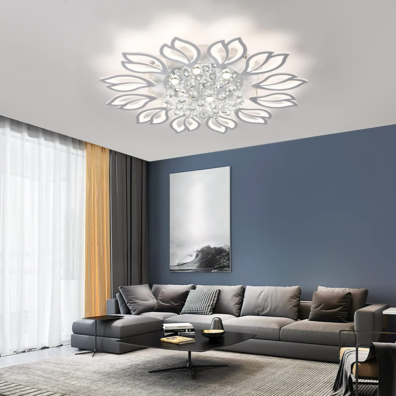 Izzabella 12 - Light 40.75" Acrylic LED Flush Mount