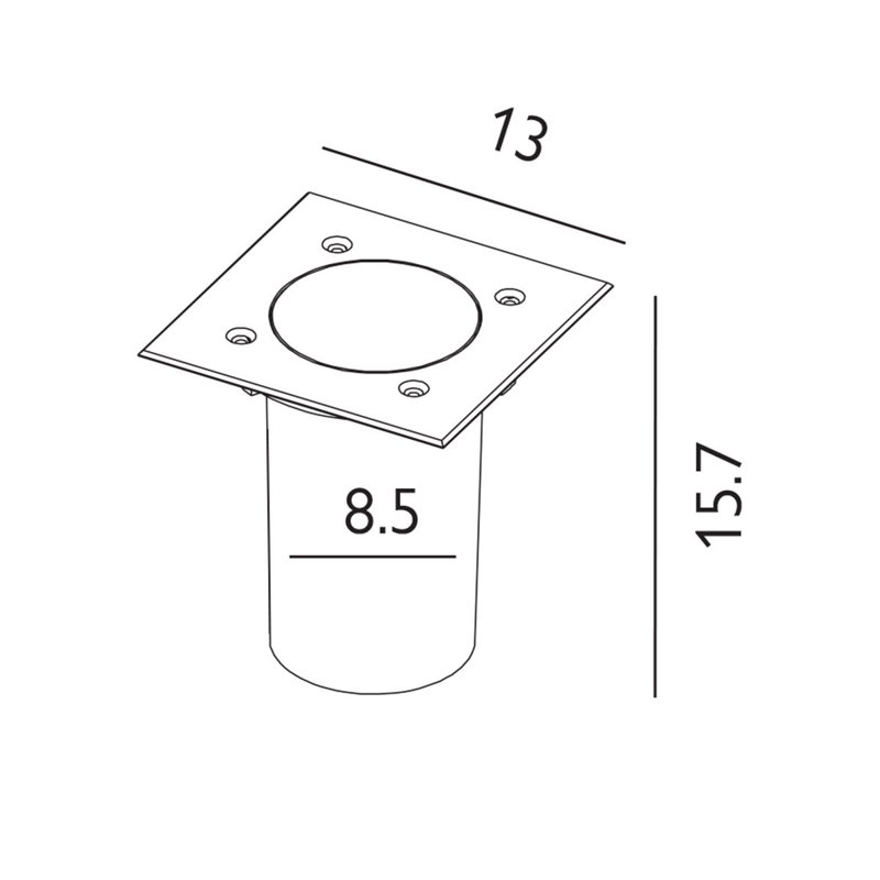 Repton Polished Chrome Plug-in Integrated LED Metal Spotlight
