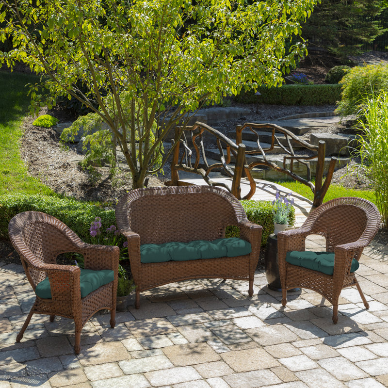 ARDEN Outdoor Lounge Chair 6" Cushion, Dark Green