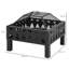 Briner Square Steel Fire Pit