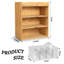 Organisateur de thé - Porte-sachets de thé 3 couches en bambou et acrylique avec tiroir, tons de bois minimalistes rustiques pour comptoir, bureau, cuisine