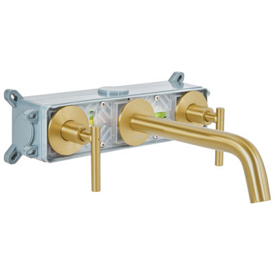 Wall Mounted Basin Mixer Tap Brass