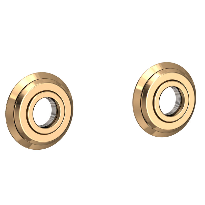 Aylesbury Grab Bar Tube with Decorative Rings, 27.15" W, Forever Brass - PVD