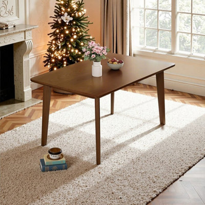 Dining Table With Solid Wood Frame, 47.24 L X 29.53 W X 30 H Multi-Functional Table