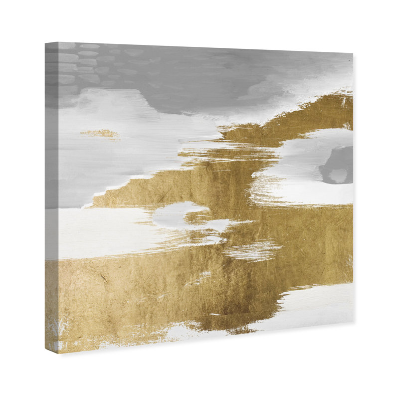 Gold Heaven - Peinture sur toile, Toile tendue, H 20 po x l 20 po