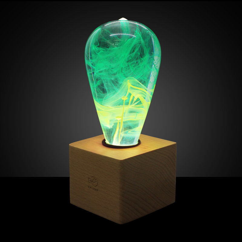 Lampe de table en bois 6,3 po