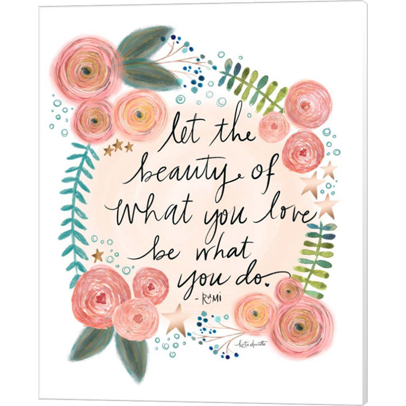 «Rumi Quote» par Katie Doucette, art mural sur toile