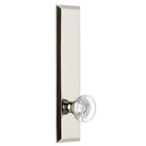 Grandeur Fifth Avenue Tall Plate Passage with Bordeaux Crystal Door Knob