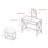 Kayli Glass and Metal Makeup Vanity Set with Stool-1761520979