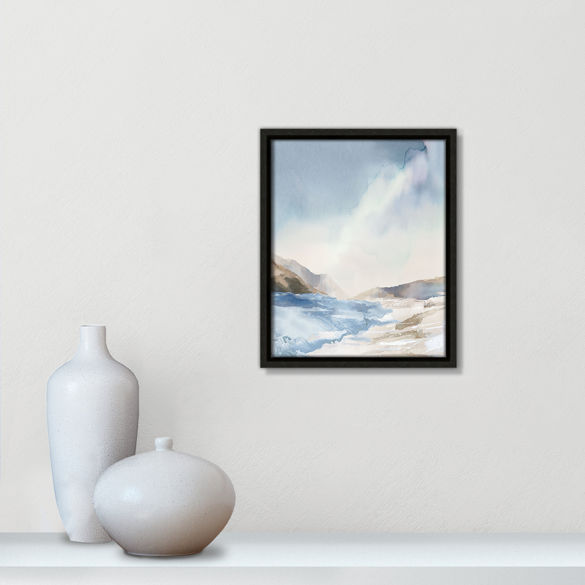 Mystic Shores Print by Mystic Shores, 11.5" H x 9.5" W, Espresso