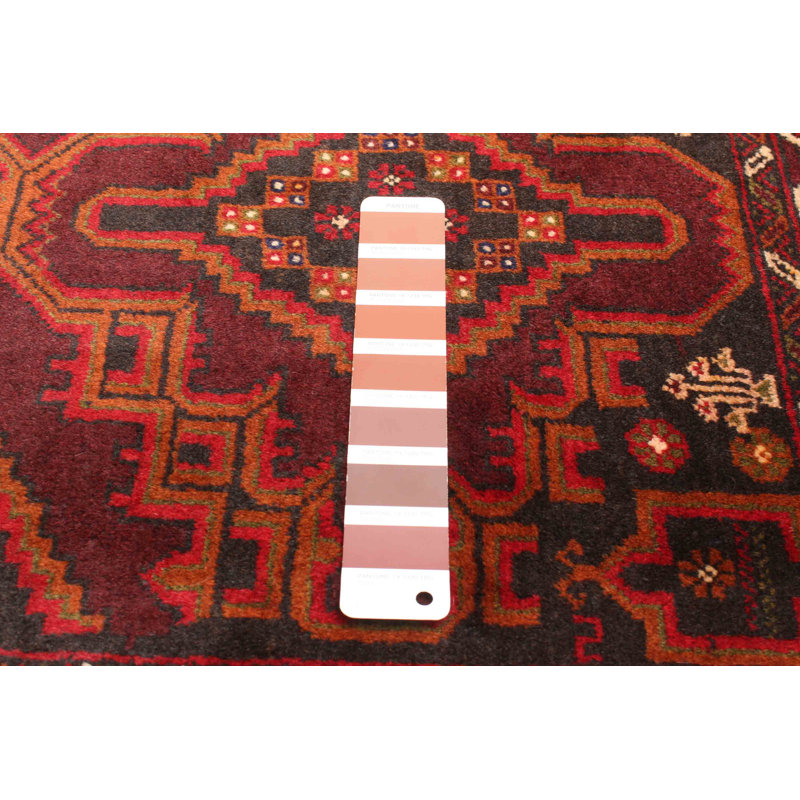 Tapis brun Teimani 3 pi 8 po x 6 pi 1 po