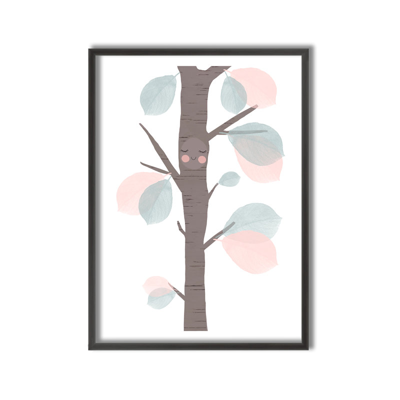Pop Art & Retro Little Tree Framed Art, 16" H x 12" W x 1" D
