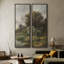 «Vintage Landscape Wall Art», ensemble de 2 toiles encadrées 20 x 60 pouces-1161863501