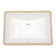 21"x15"Undermount Bathroom Sink Rectangle White Ceramic Bathroom Sink Washroom Sink with Overflow