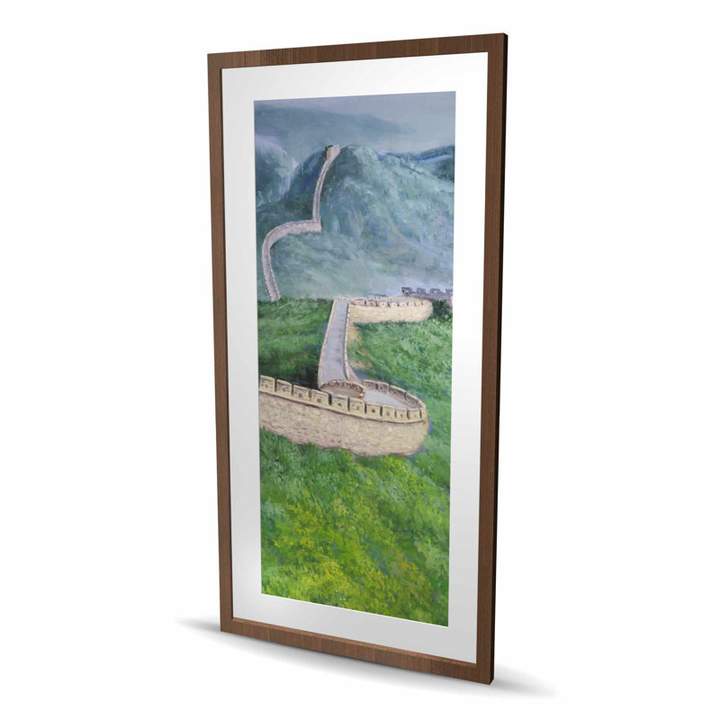 «Great Wall of China - Mountains», reproduction encadrée contemporaine