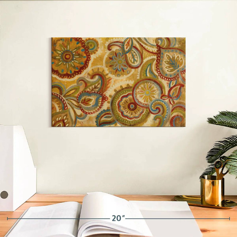 Kerner Mandala And Paisley, 8" H x 12" W