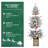 Lumora Flocked Christmas Tree With Multicolour LED Lights And Light-Up Glitter Basin